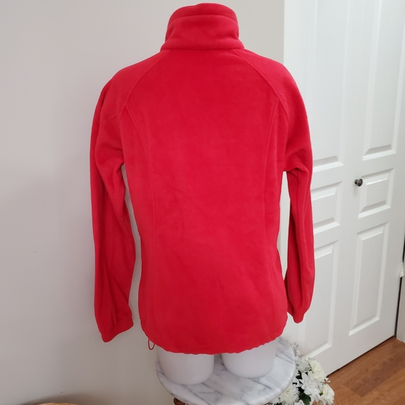 Like New: Columbia Vibrant Red Full-Zip Fleece Medium - Picture 5 of 14